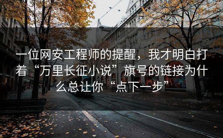 一位网安工程师的提醒，我才明白打着“万里长征小说”旗号的链接为什么总让你“点下一步”